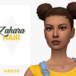 Zahara Hair sims 4 cc