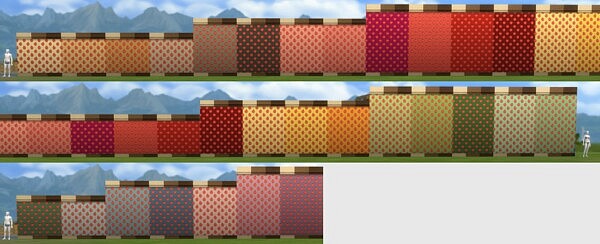 8BitBites Pixel Art Fruit Wallpaper Set by GenericFan from Mod The Sims