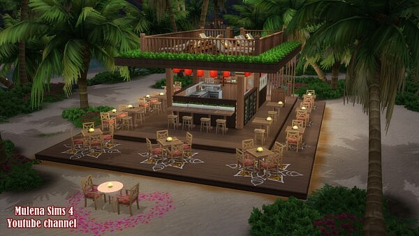 Beach Restaurant from Sims 3 by Mulena