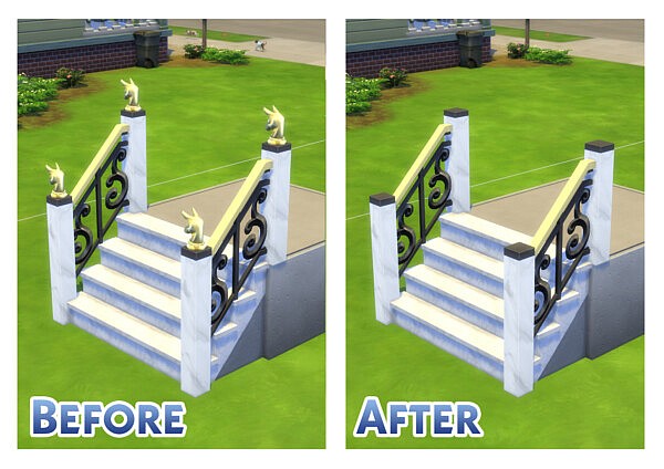 Absolutely Marbelous Fence and Railing Default by Menaceman44 from Mod The Sims