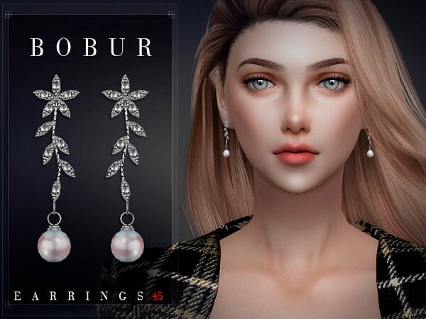 Earrings 45 by Bobur from TSR