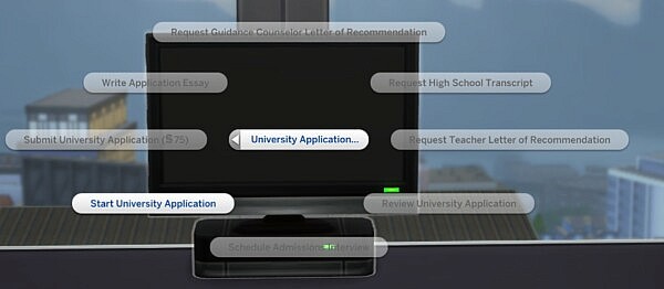 University Application Overhaul by adeepindigo from Mod The Sims