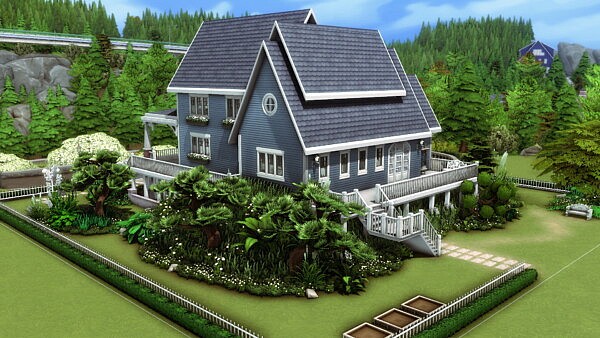 The Flower Cabin   NO CC by plumbobkingdom from Mod The Sims