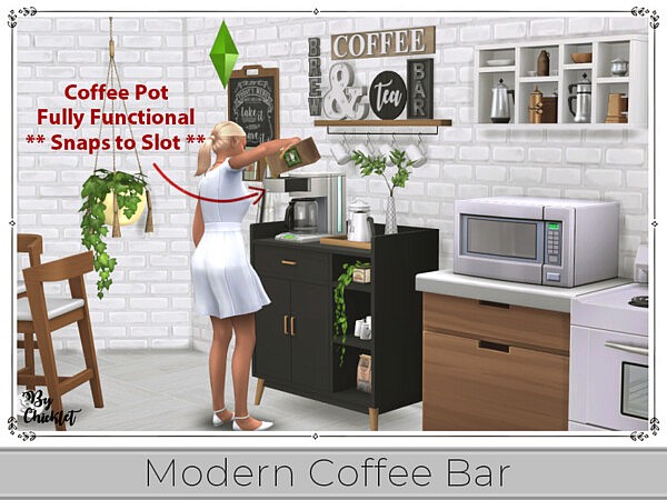 Modern Coffee Bar by Chicklet from TSR