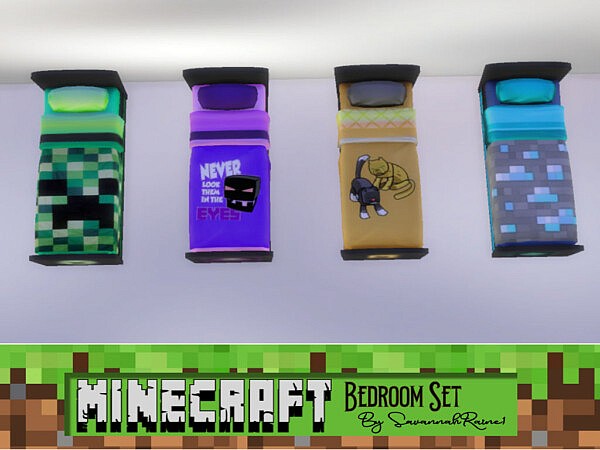 Minecraft Bedroom Set by  SavannahRaine from Mod The Sims