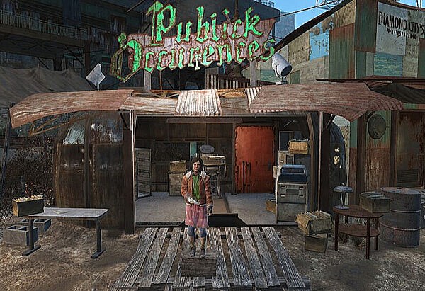 Fully furnished Diamond City Market by  jwjj420 from Mod The Sims
