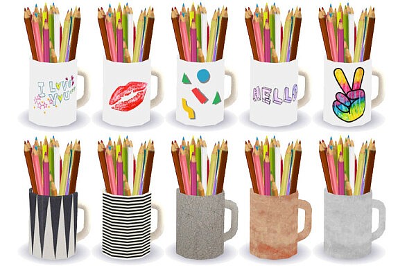Imadako’s pencil mugs from Riekus13