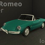 1966 Alfa Romeo Spider Duetto sims 4 cc