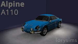 1970 Alpine A110 sims 4 cc