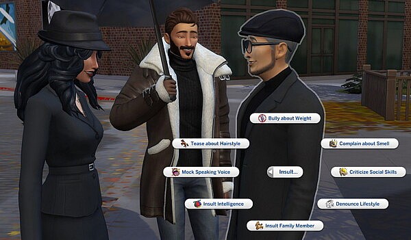 Insults and Arguments Pack by helaene from Mod The Sims