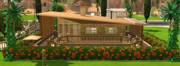 The El Dorado Mid Century Modern Home by DominoPunkyHeart from Mod The Sims