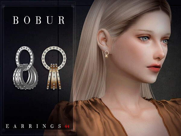 Earrings 44 by Bobur from TSR