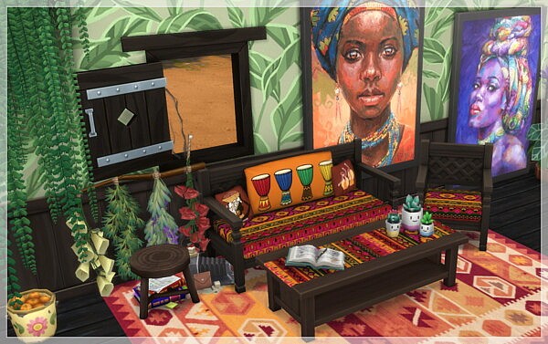 AFRICA Livingroom 2021 from Annett`s Sims 4 Welt