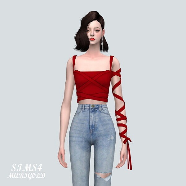 RB 5 Tied Crop Top V2 from SIMS4 Marigold
