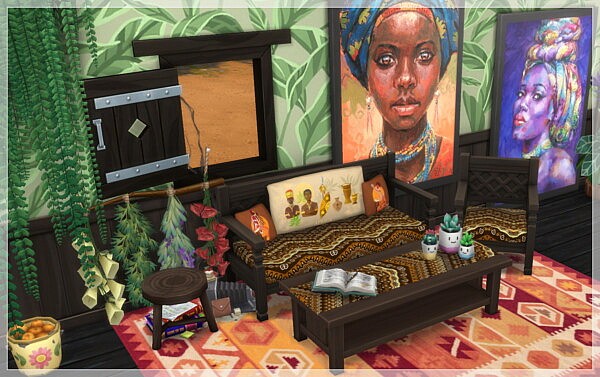AFRICA Livingroom 2021 from Annett`s Sims 4 Welt