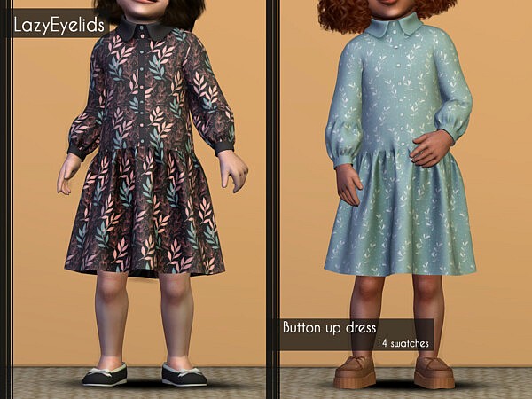 Dresses with bow and buttons from Lazyeyelids