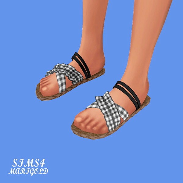 2X frill Sandal from SIMS4 Marigold