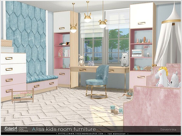 Alisa kidsroom furniture by Severinka from TSR