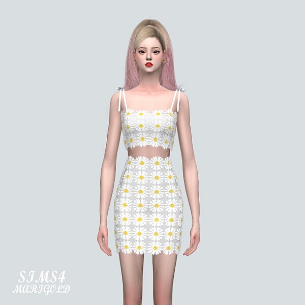A 7 Flower Lace 2 Piece from SIMS4 Marigold