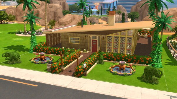 The El Dorado Mid Century Modern Home by DominoPunkyHeart from Mod The Sims