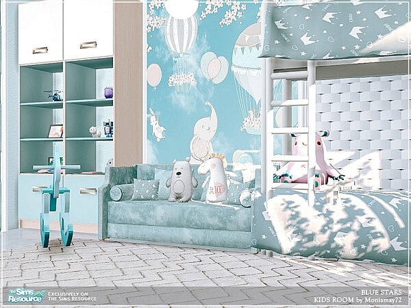 Blue Stars Kids Room by Moniamay72 from TSR