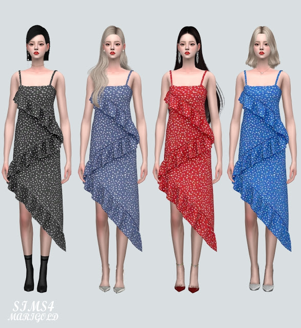 SF Bustier Dress V2 from SIMS4 Marigold