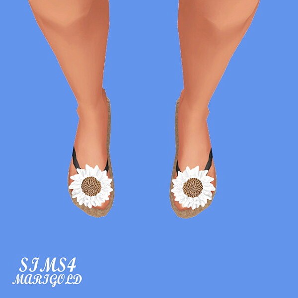 S Flower Sandals from SIMS4 Marigold