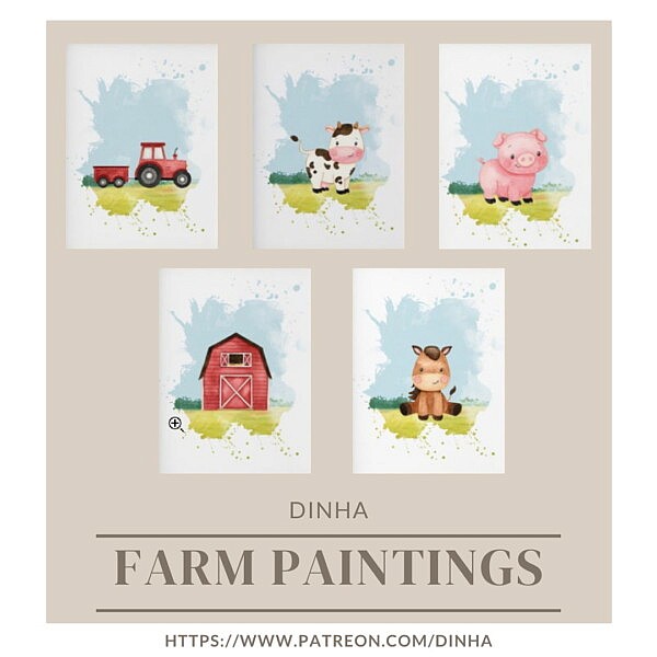 Farm Paintings from Dinha Gamer