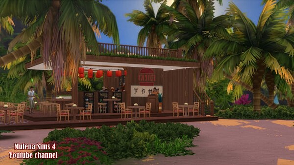 Beach Restaurant from Sims 3 by Mulena