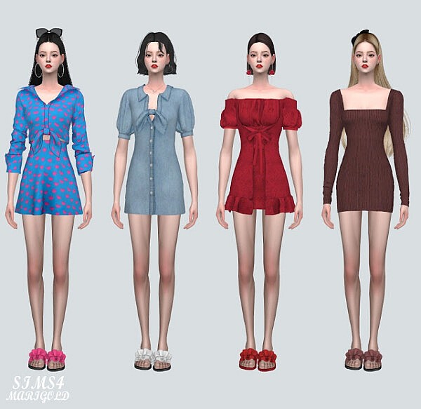 Frill Slipper from SIMS4 Marigold • Sims 4 Downloads