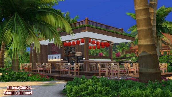 Beach Restaurant from Sims 3 by Mulena