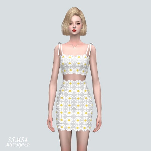 A 7 Flower Lace 2 Piece from SIMS4 Marigold