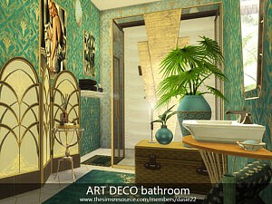 ART DECO bathroom sims 4 cc