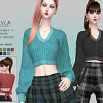 AYLA Knit Sweater sims 4 cc