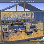 Adagio Outdoor Furniture Set sims 4 cc