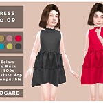 Akogare Dress No.09 sims 4 cc