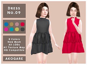 Akogare Dress No.09 sims 4 cc