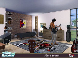 Alans Room sims 4 cc