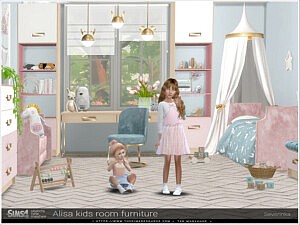 Alisa kidsroom furniture sims 4 cc