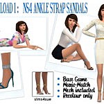 Ankle Strap Sandals sims 4 cc