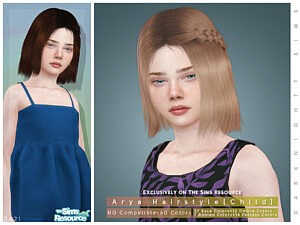 Arya Hairstyle sims 4 cc1