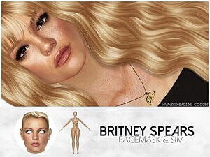 BRITNEY SPEARS FACEMASK and SIM sims 4 cc