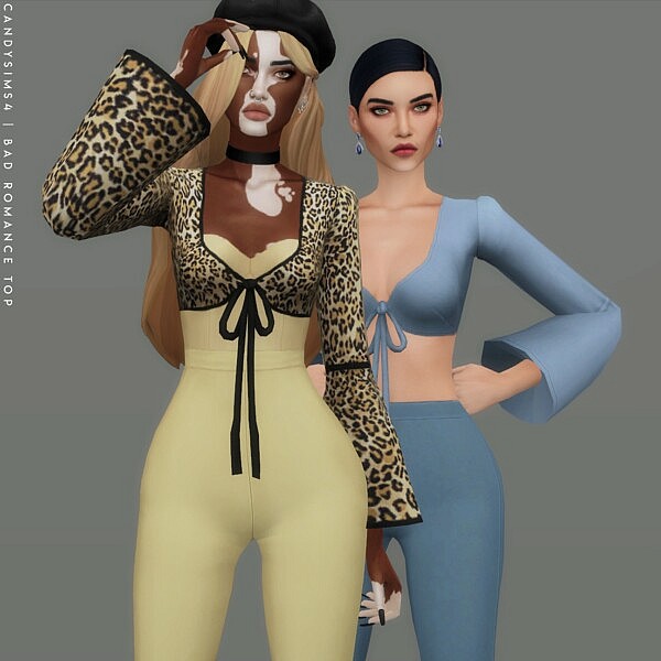 Bad Romance Top from Candy Sims 4