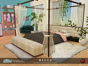 Becca bedroom 2 sims 4 cc
