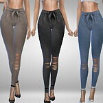 Belted Pants sims 4 cc