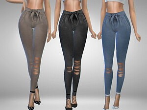 Belted Pants sims 4 cc