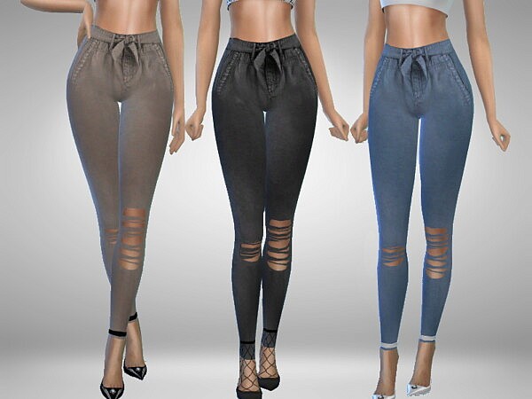 Belted Pants sims 4 cc