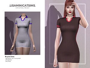 Bicycle Dress sims 4 cc