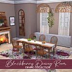 Blackberry Dining Room sims 4 cc