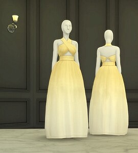 Bloom Gown I sims 4 cc